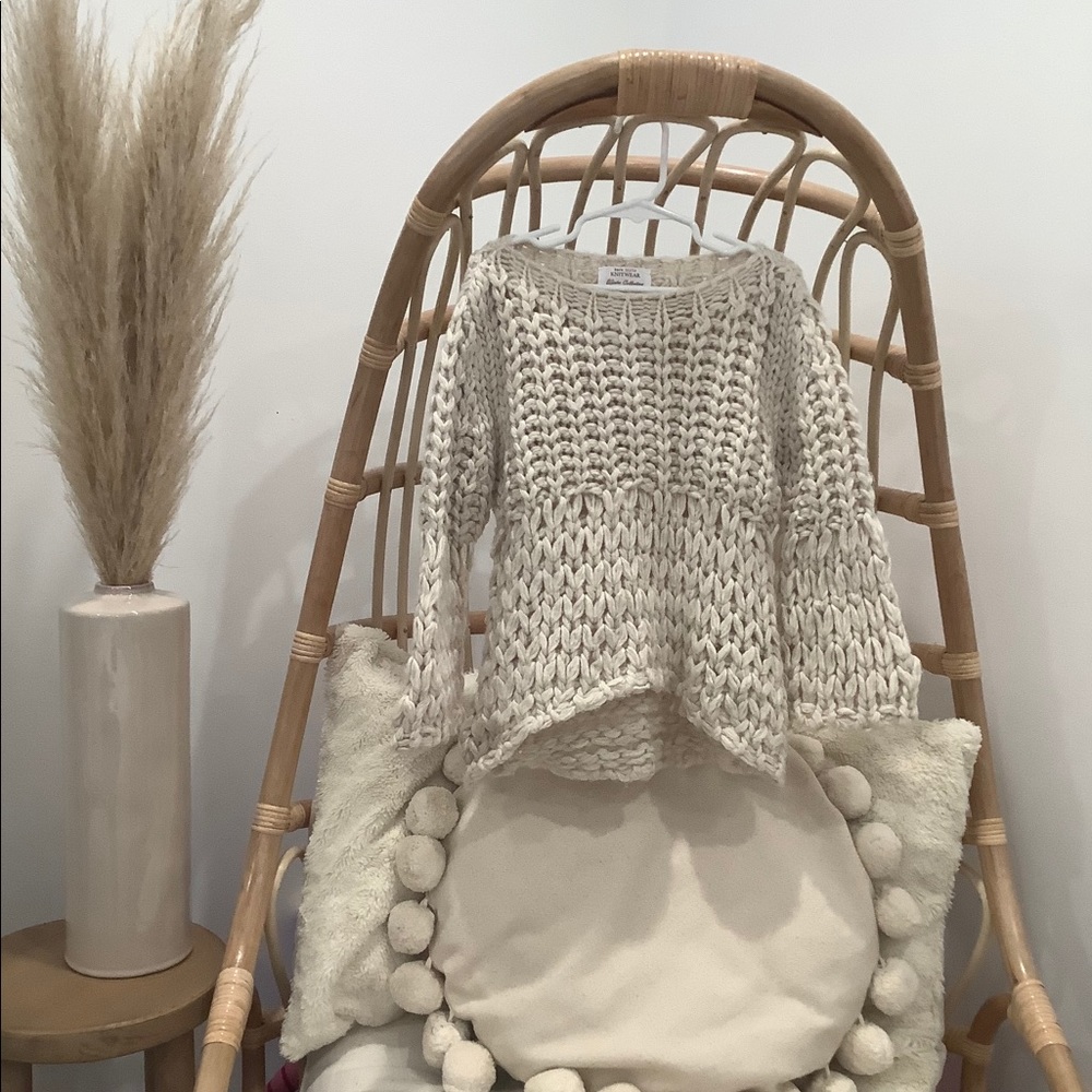 Knitted Cream Sweater